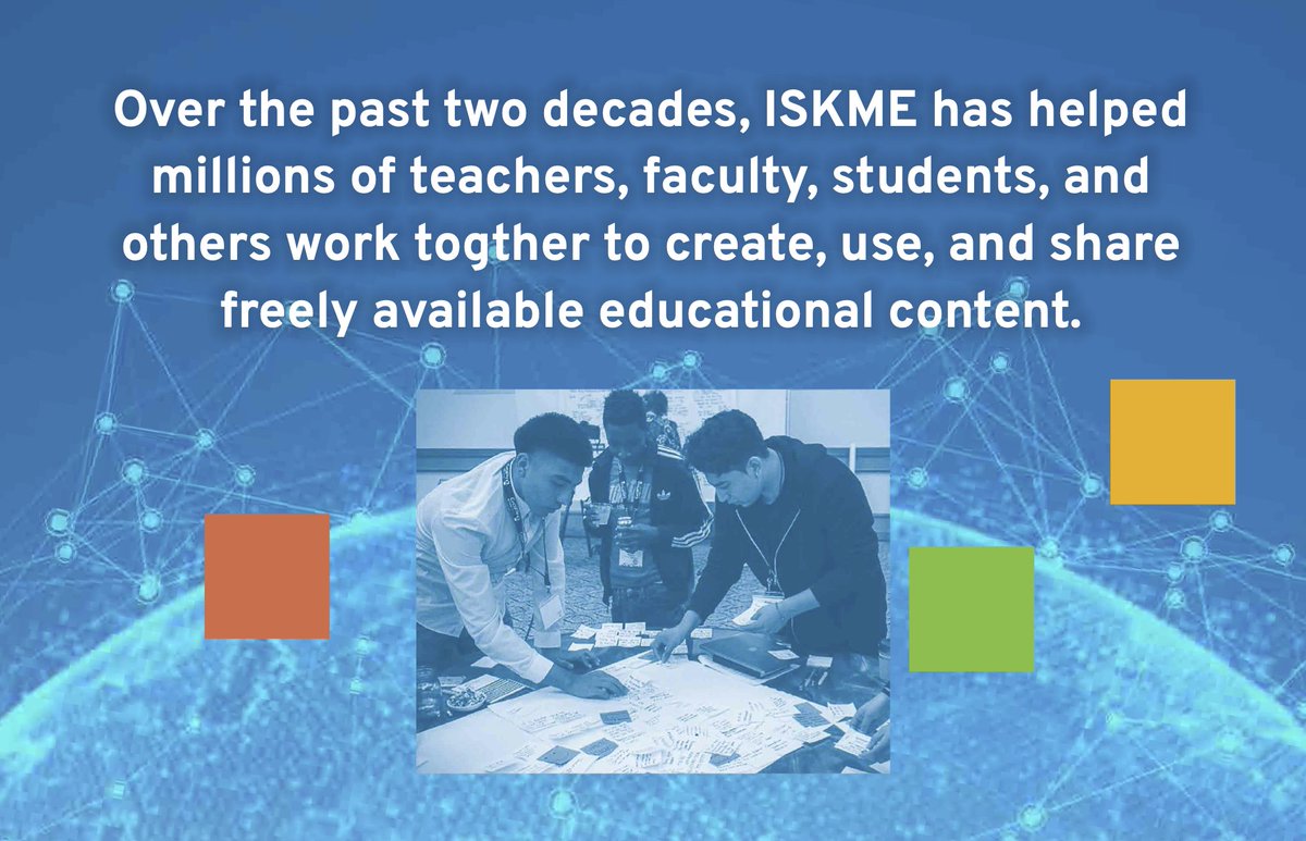 It's <a href="/iskme/">ISKME</a>'s 20th anniversary! We're so proud to know we've made the “impossible” real in #education for two decades. And we’re still going strong today, building a world that is more participatory, equitable, and open. Take a look back with us: iskme.org/iskme-20th-ret… #OER