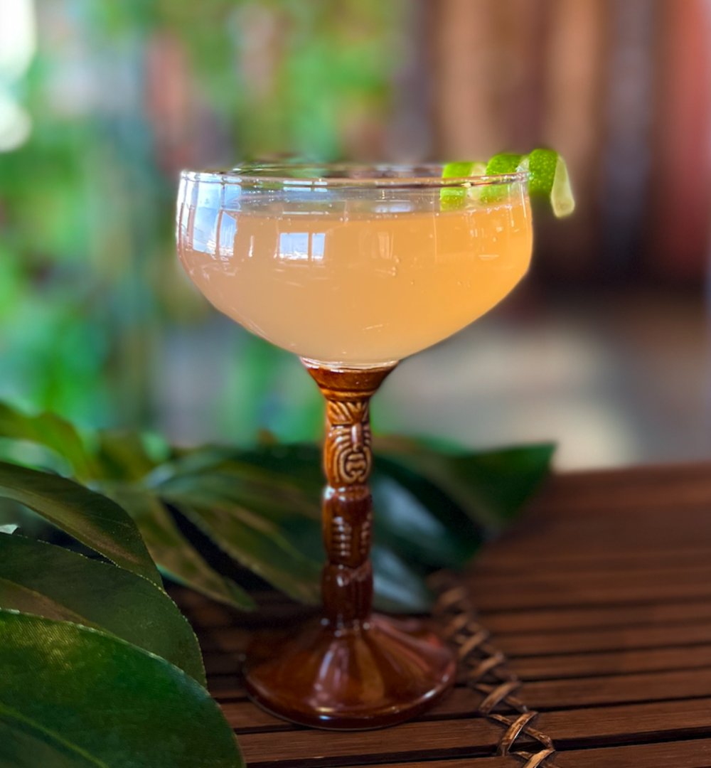 Thirsty Thursday Is Here!
Try this recipe at home in Our Tiki Stem Coupe Glass:
Passion Cocktail
3/4 oz. Lime Juice
3/4 oz. Passion Fruit Syrup
2 oz. Gin
Shake with ice and strain into
Tiki Stem Coupe Glass
Garnish with Lime Twist
#TraderVics #TraderVicsCocktail