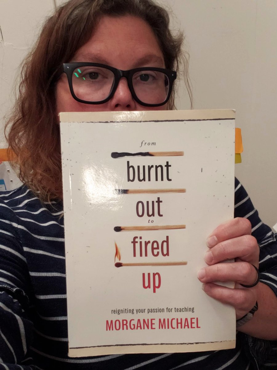 It's June, I'm a teacher, & I'm tired.  
#ISTEchat reminded me to read and 'From Burnt Out to Fired Up' by @MorganeMichael is just what I needed!  'We can do just about anything, but we can't do everything' is now my focus! @ISTEcommunity #teachertwitter #Hanginthere #EdChat