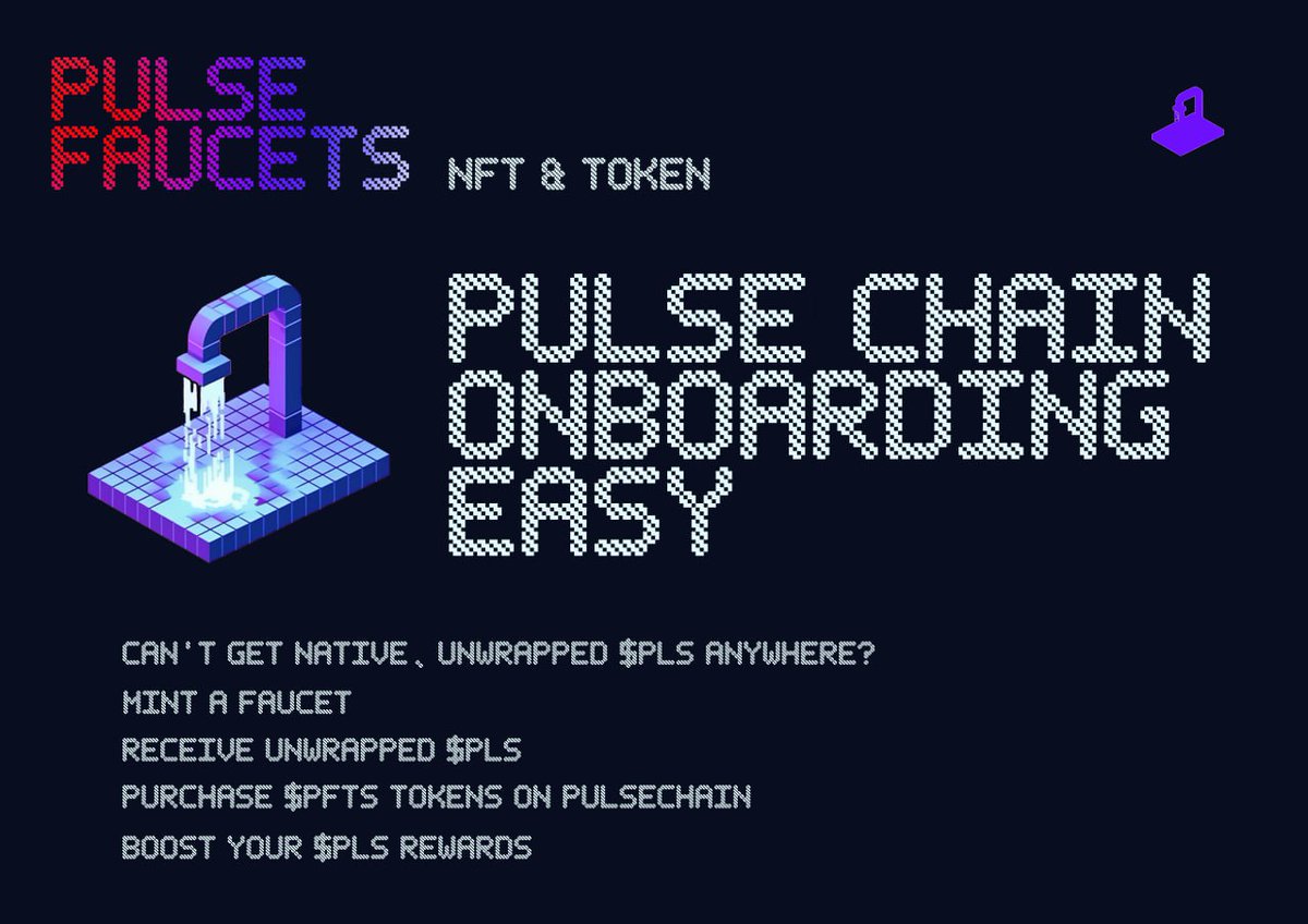 PulseFaucets's tweet photo. very nice initiative by @RichardHeartWin, we at @PulseFaucets are trying to ease the onboarding process for users on multiple chains to @PulsechainCom #PulseChain come and take a look https://t.co/8cIw02sd7i https://t.co/83OQ9cwWmg