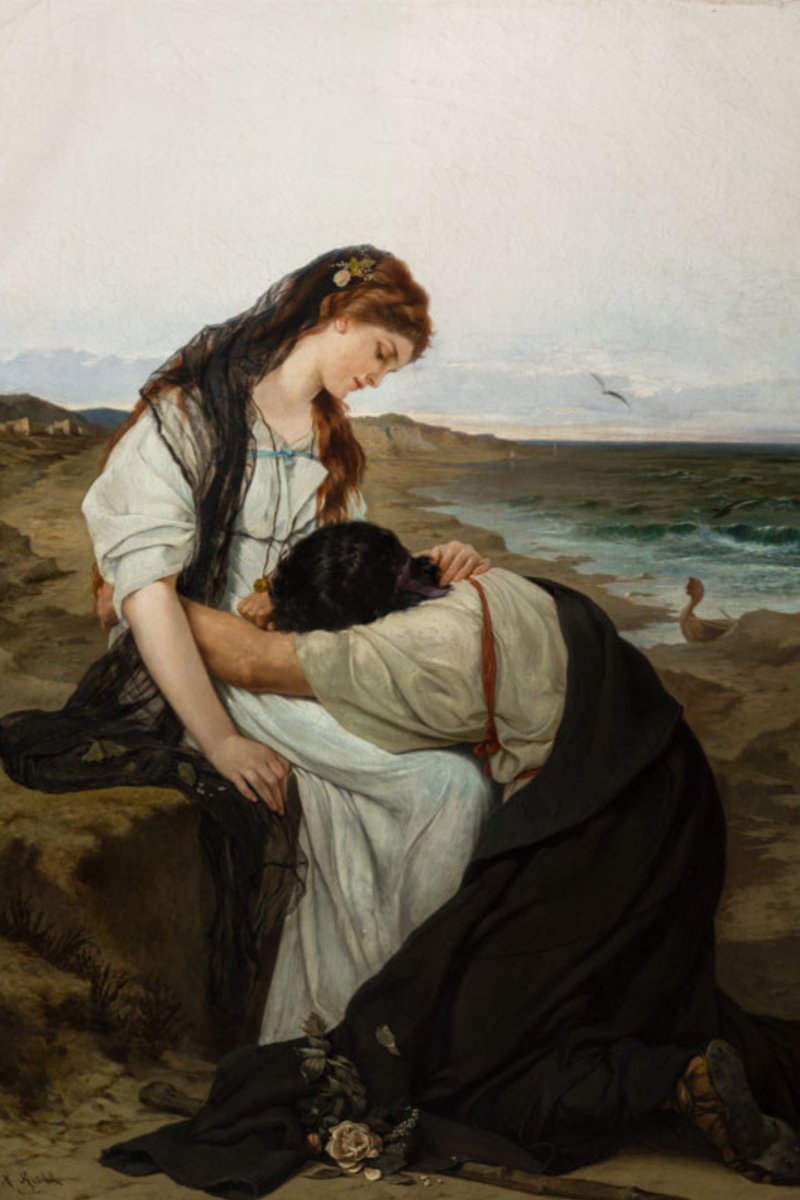 On the Seashore (1879)
Hanuš Knöchel.🌹