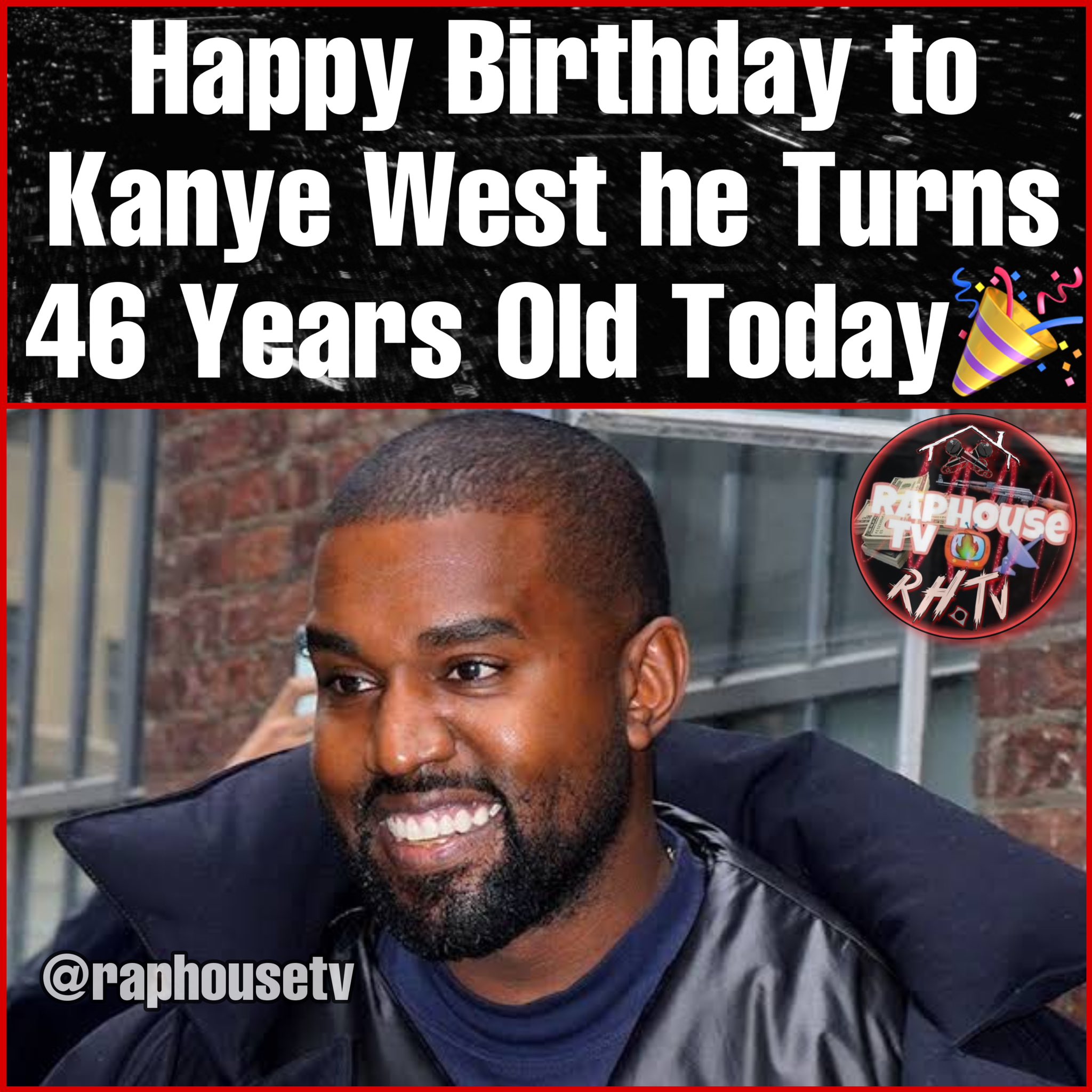 Happy Birthday to Kanye West he Turns 46 Years Old Today  What s your Favorite song from this Rap/Hip-Hop Legend 