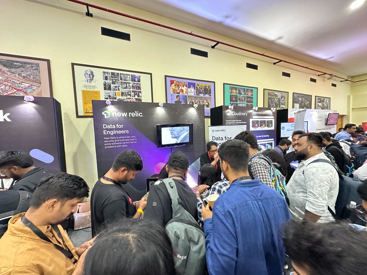 Lalitha Chamarty ๐ (@lalithachamarty) on Twitter photo New Relic was at <a href="/jsconf_india/">JSConf India</a> 2023 last week! We had great fun interacting and engaging with the brilliant minds of the developer community in Bengaluru. Big kudos to all organisers and volunteers for a great event! #jsconfindia2023 #observability #monitoring #o11y New Relic was at <a href="/jsconf_india/">JSConf India</a> 2023 last week! We had great fun interacting and engaging with the brilliant minds of the developer community in Bengaluru. Big kudos to all organisers and volunteers for a great event! #jsconfindia2023 #observability #monitoring #o11y