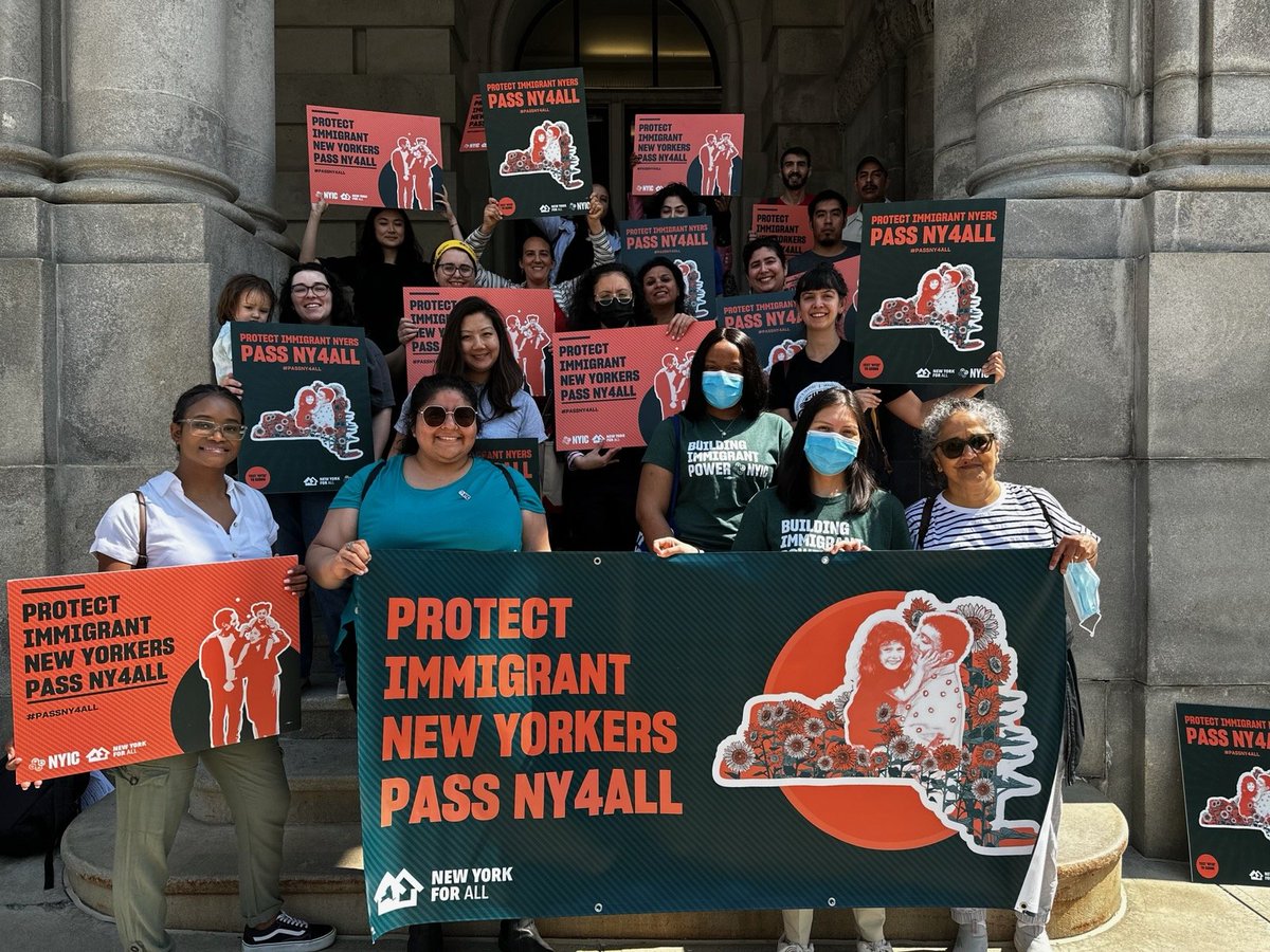The New York For All Act will ensure NY city & state resources are not taken away from our communities & diverted to ICE's agenda. Together we can build a New York for every family to live with dignity and without fear. We must act now & pass #NY4All! nyic.me/NY4All