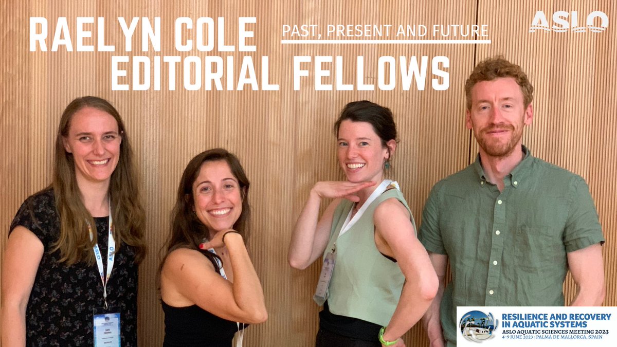 👏 At today's #ASLO23 EC event, the Raelyn Cole Fellows shared their learning and experience in scientific publishing with the #aquaticsciences community. The fellows answered questions of their peers about #ECR super powers, the fellowship and writing . 👉bit.ly/3I9uz1v