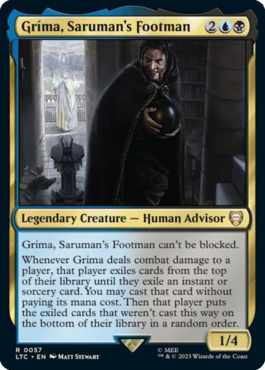 Grima gets another card in the grixis precon, stealing spells through combat. More previews at https://t.co/Xf7A1xPXdT #MTGxLOTR Source: https://t.co/Y7uYNPHgk3 Grima gets another card in the grixis precon, stealing spells through combat. More previews at https://t.co/Xf7A1xPXdT #MTGxLOTR Source: https://t.co/Y7uYNPHgk3