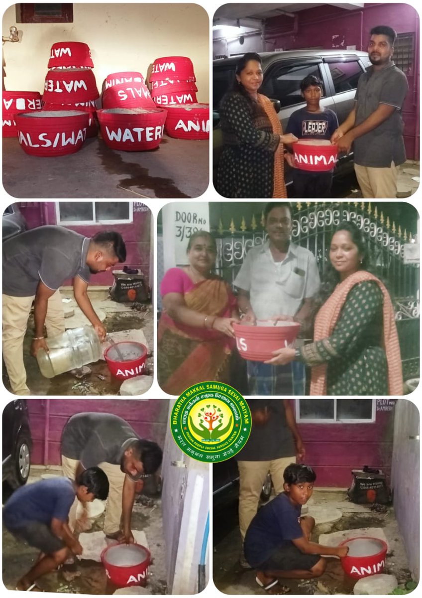bmssm2023's tweet photo. பாரத மக்கள் சமூக சேவை மையம் சார்பாக 
நாள் : 06-06-2023
 விலங்குகள் பாதுகாப்பு சமூக சேவகர்களுக்கு தண்ணீர் தொட்டிகள் வழங்கப்பட்டது
நிறுவனர் &amp; தலைவர் சமூக சேவகி Dr. M.S வெண்ணிலா அவர்கள் தலைமையில்.
பொதுச் செயலாளர் திரு. P.T.பிரவின்குமார் அவர்கள்
மற்றும்  திரு. S.விஷால் கலந்து கொண்டனர https://t.co/U1SBV7bhMf