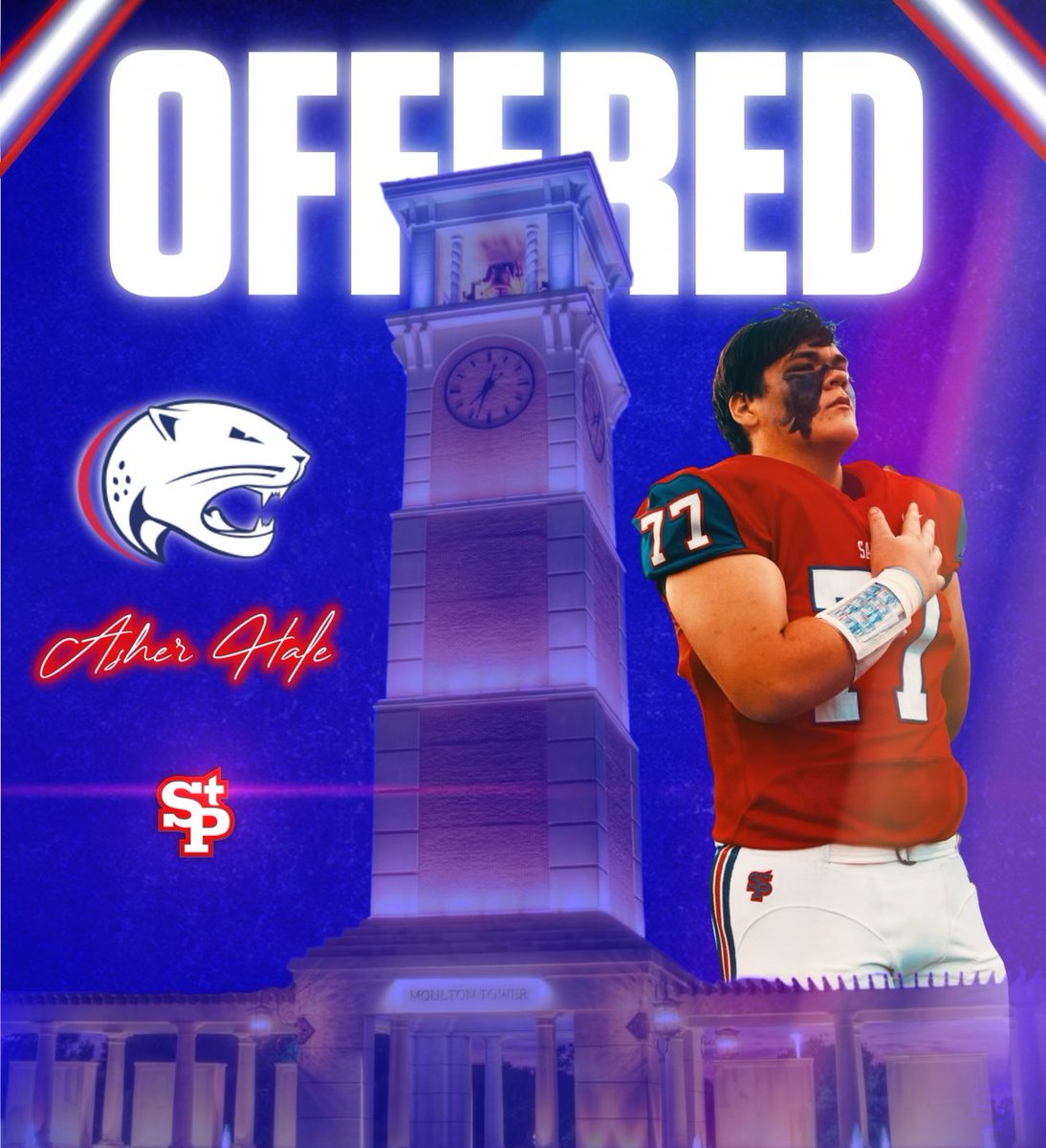 Asher Hale (@asherhale2) on Twitter photo Blessed to receive an offer from the University of South Alabama #GoJags <a href="/airtran5/">Drew Tranchina</a> <a href="/KaneWommack/">Kane Wommack</a> <a href="/SouthAlabamaFB/">South Alabama Football 🏈</a> <a href="/StPCoachBaxter/">Ryne Baxter</a> <a href="/CoachGSteele/">Gordon Steele</a> Blessed to receive an offer from the University of South Alabama #GoJags <a href="/airtran5/">Drew Tranchina</a> <a href="/KaneWommack/">Kane Wommack</a> <a href="/SouthAlabamaFB/">South Alabama Football 🏈</a> <a href="/StPCoachBaxter/">Ryne Baxter</a> <a href="/CoachGSteele/">Gordon Steele</a>