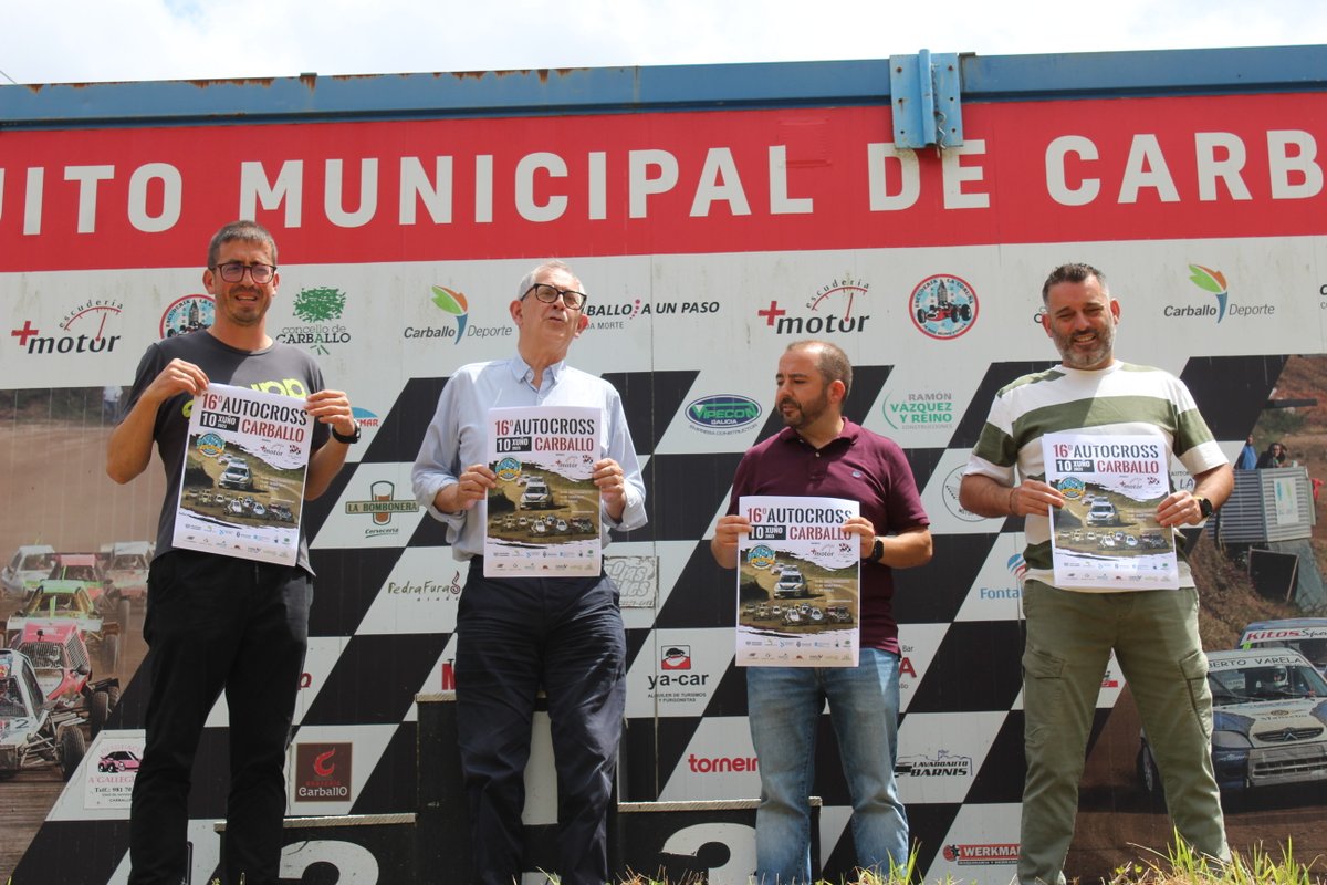 Volve o autocross ao circuíto municipal, que este ano acollerá tres probas: dúas do campionato galego e unha do estatal. A primeira do autonómico disputarase esta fin de semana, con 49 pilotos en liza. Presentámola hoxe e contámoscho aquí 👇
carballo.org/novas.php?id=8…