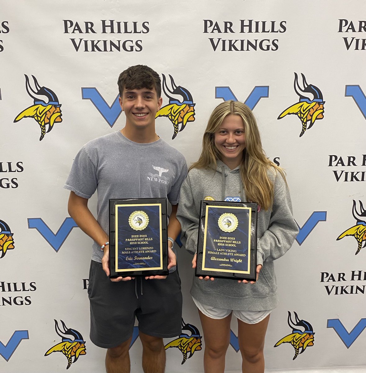 Congratulations to PHHS male and female Athlete of the Year award winners Eric Fernandes and Alexandra Wright!
