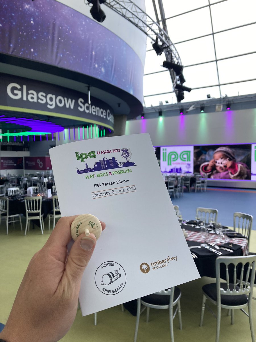 Timberplay_Mark's tweet photo. The scene is set for the #IPAGlasgow2023 Gala Dinner at @gsc1 Perfect way to end a great day! https://t.co/PaoxbIY2Cx