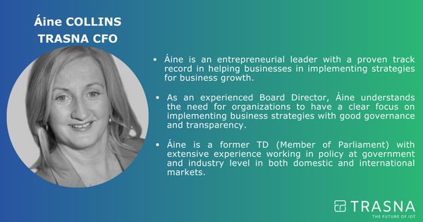 TrasnaSolutions's tweet photo. Introducing Áine COLLINS, TRASNA CTO! 
With her strong financial expertise and strategic leadership, Áine plays a crucial role in driving TRASNA growth and financial success !! Her leadership and deep financial insights make her a great addition to our Management team https://t.co/E23gFtPAXf