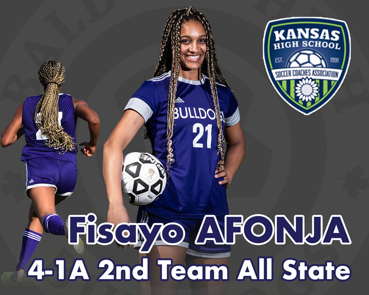 BaldwinSoccerKS's tweet photo. Congratulations to our KHSSCA All-State honorees! Alex, Makenna, and Fisayo were named to the 2nd Team. https://t.co/SIL5TcjMPK