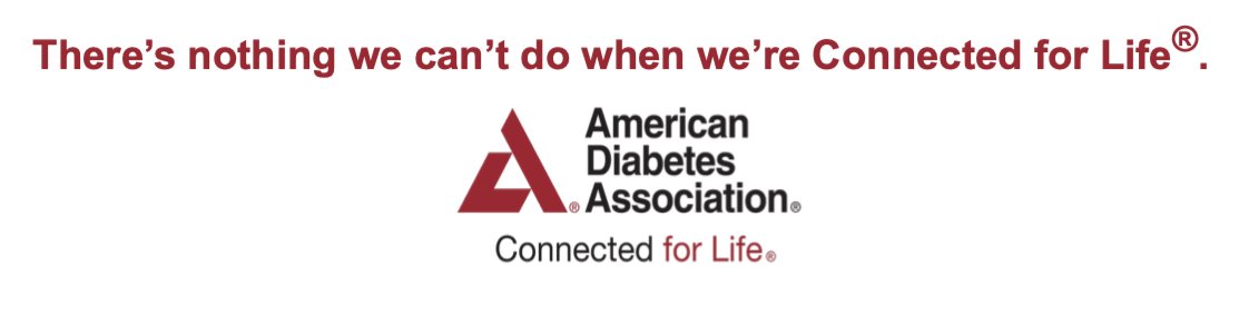 I just wonder how this feels to people with T2 diabetes. 
Do you want to be "connected for life" to the American Diabetes Assn (ADA)? 
Or would you prefer to control your blood sugar, reverse your diabetes, and get healthy? The ADA wants you NEVER to recover from your disease  🤨