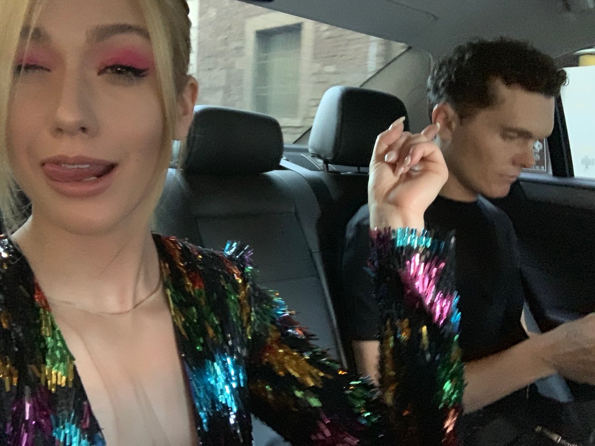 Kat_McNamara's tweet photo. Happy birthday to my devilishly cheekboned evil brother, horror movie mate, and dear friend the one and only @LukeBaines . Only you can be sweet in one moment  and sinister the next - and I adore you for all your facets. Enjoy your day brother dearest! https://t.co/DSE2UtsK5A