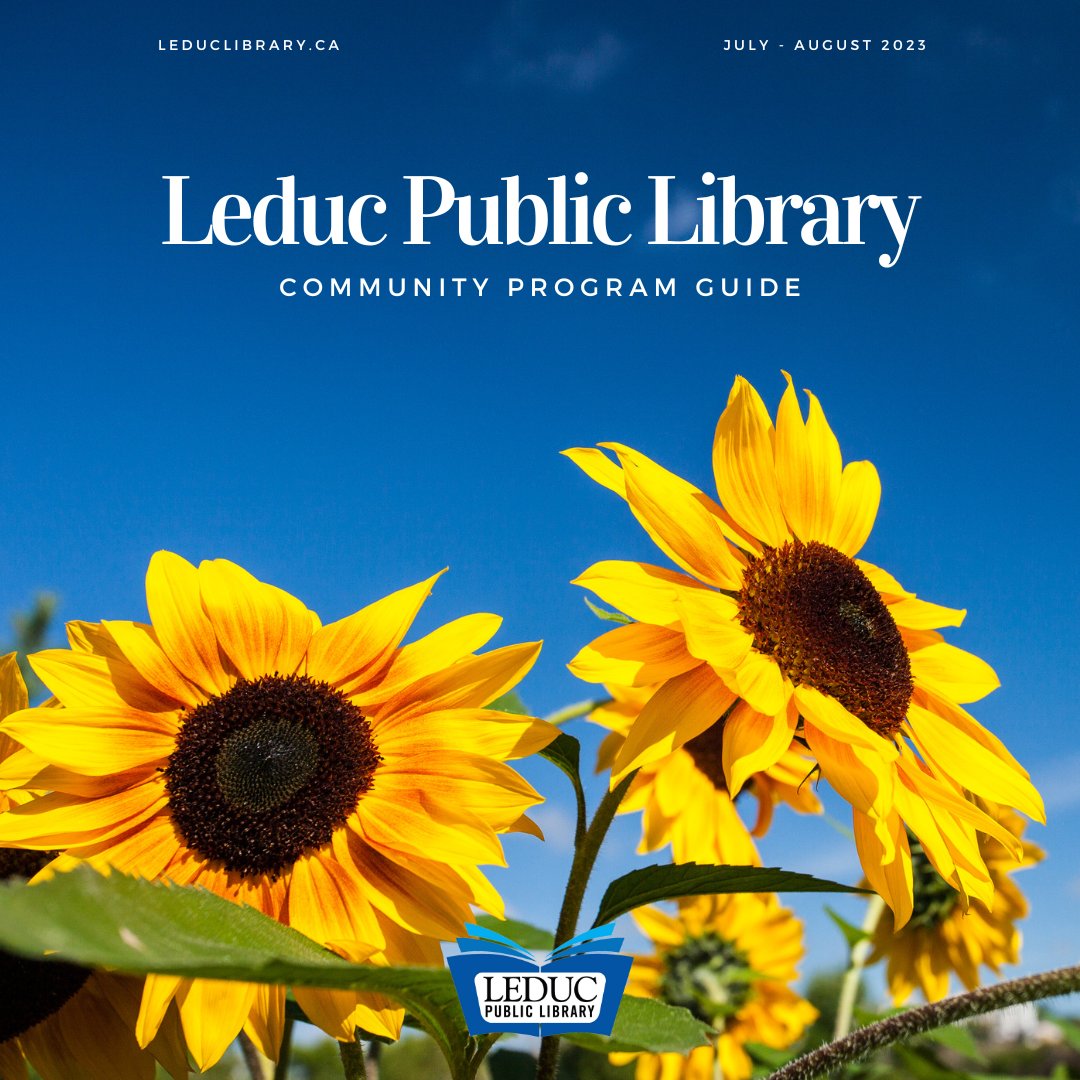 LeducLibrary's tweet photo. Our Summer Community Guide is now out! Check out all the fun and interactive programs we have going on!
https://t.co/WwLOFZd9Pl
#summerguide #programguide #leduc #leduclibrary #leduccounty #yeg #programs #summerfun #slc2023 https://t.co/1a93O4jdjx