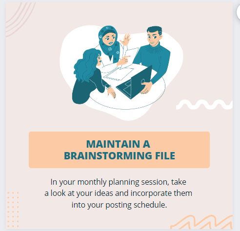 ElliottStco's tweet photo. Maintaining a brainstorm file is one sure way on how you can speed up your social media content! #brainstorming # #content #socialmedia #monthlyreport https://t.co/CZPSeLuPx7