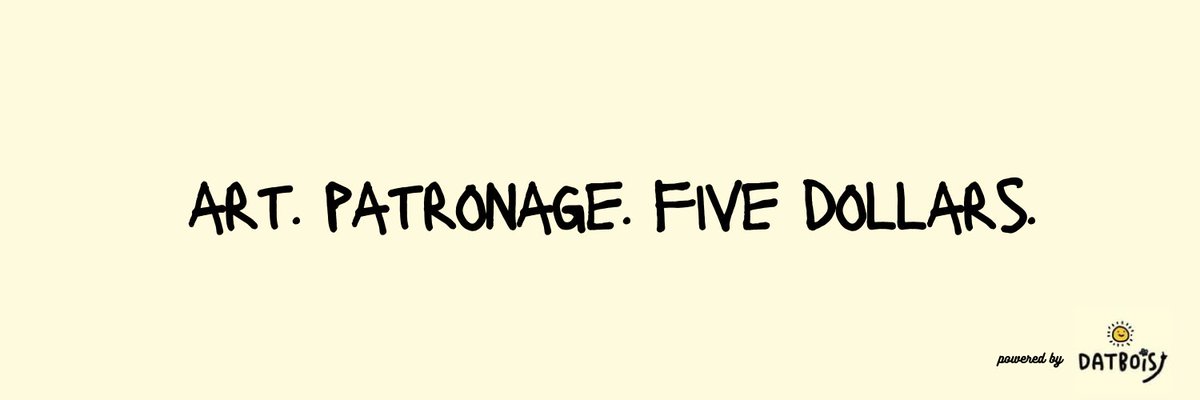 a grass roots initiative to support solana artists. let's do better. creators need our support more than ever. <a href="/fivedollarnft/">FiveDollarNFT</a>. 

thread tomorrow on how we are going to change the game, pay artists a lot of money, and kick off the bull 😎. put your $5 where your mouth is.