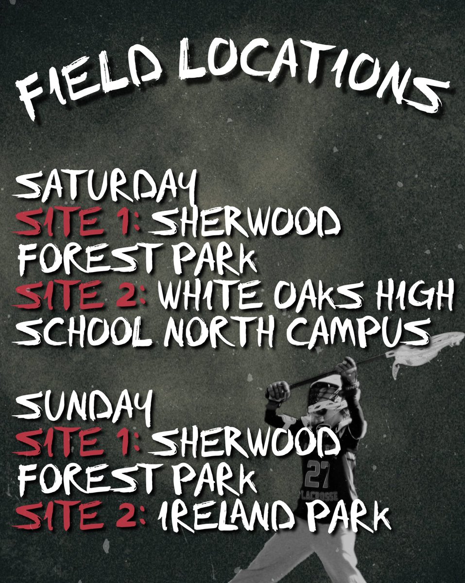 🚨Games are in Burlington this weekend! 
Good luck to everyone🥍🔥