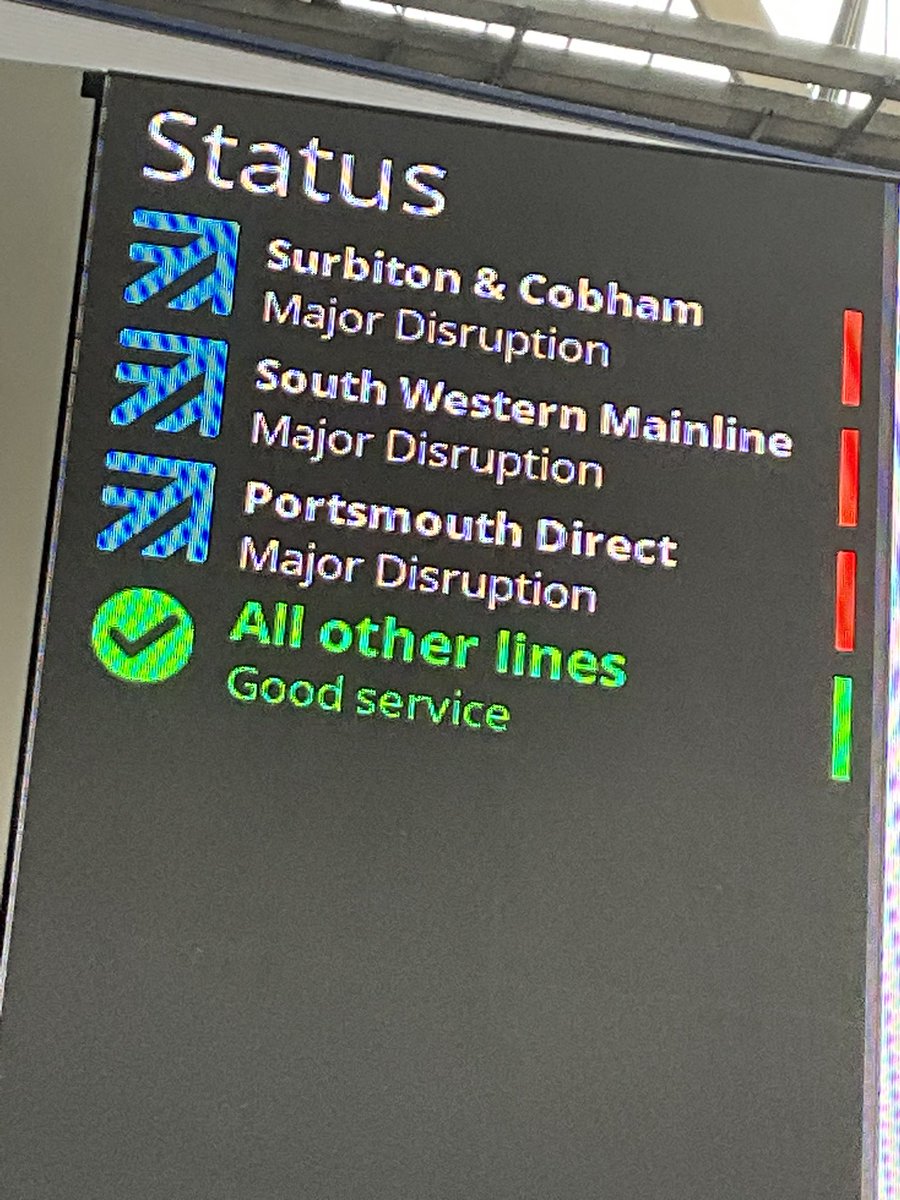 Planning on travelling on <a href="/SW_Help/">SWR Help</a> South Western tonight - a signal problem outside Haslemere has caused the usual collapse of the system so make sure you have water and food as they can’t cope as per