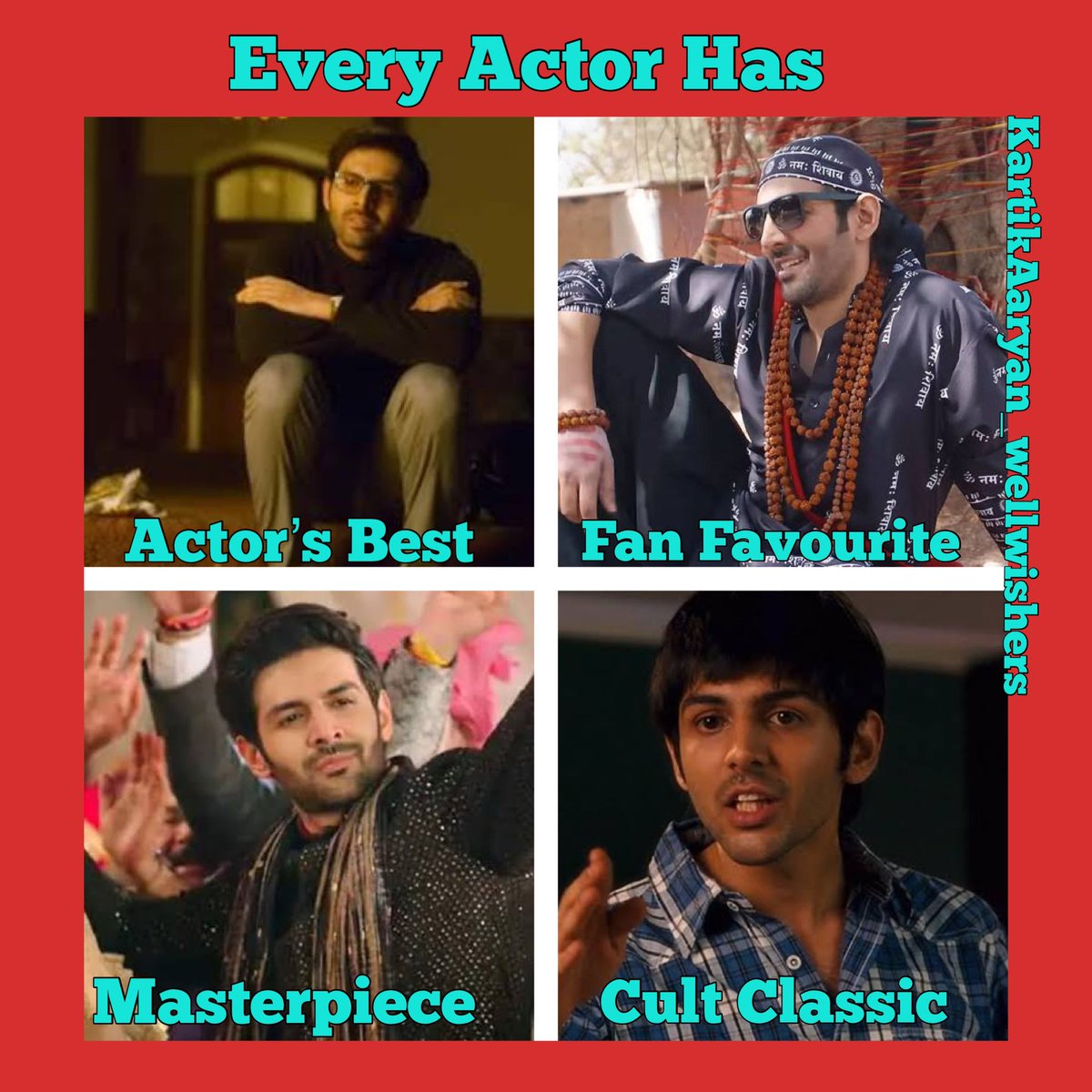 Every Actor Had 

Actors Best - #freddy 🍎 
fan Favourite - #BhoolBhulaiyaa2 👻 
masterpiece - #SKTKT 😍
Cult Classic - #PKP ♥️

@TheAaryanKartik the best actor in town ❤️‍🔥❤️‍🔥❤️‍🔥❤️‍🔥 #KartikAaryan