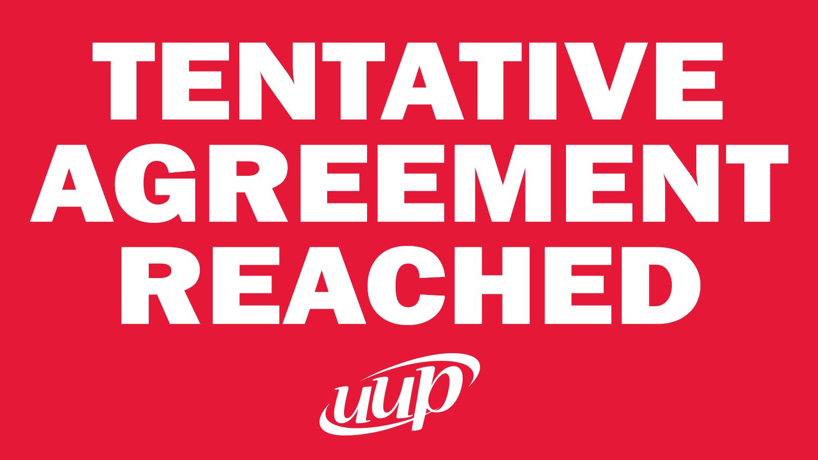 UUP on Twitter "UUP and New York State have reached a tentative agreement on the 20222026