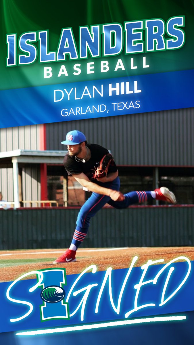 SIGNED | 𝐃𝐲𝐥𝐚𝐧 𝐇𝐢𝐥𝐥

Coach Malone: "Recruited him in high school as a hitter and saw him do special things on the field. He went to Murray St. JC and turned into a high-end pitcher. Dylan has a high ceiling and we can't wait for him to become part of Islanders Baseball."