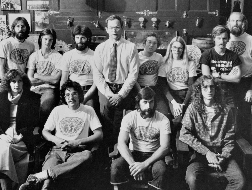 LostLagers's tweet photo. Anyone got a circa for this photo? Bonus points if you can confirm: did Fritz Maytag have a beard in 1965?

#beerhistory https://t.co/B6zhEvvnoF