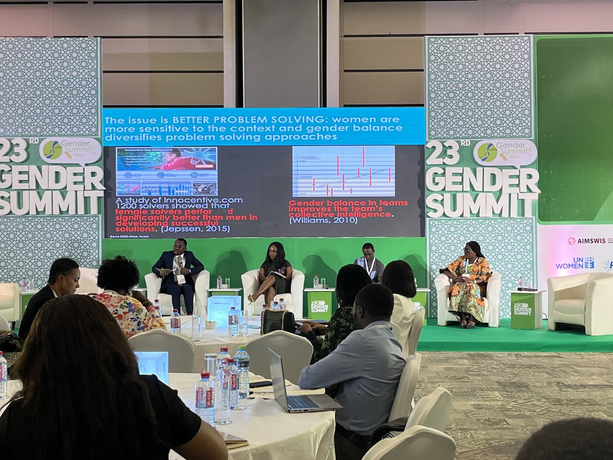 angela_tabiri's tweet photo. Should #cleancooking be the main focus when discussing Africa's energy transmission pathways and vision of green new deal through a gender lens? Are women willing to take opportunities in the energy sector?
Insightful discussions at #GenderSummit2023
#GenderSummit #GSA23 https://t.co/SAr8I6tloL