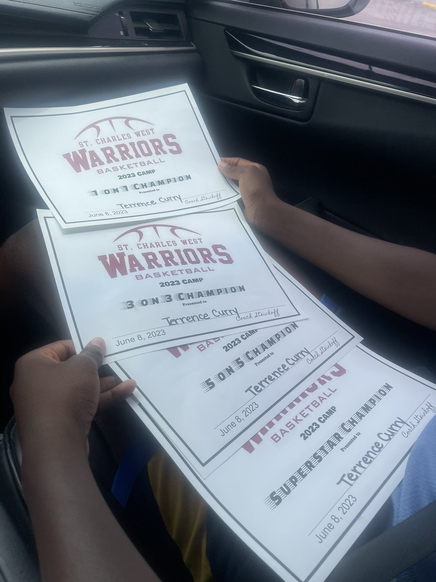 5 awards at one camp. Missing the hot shot champion award. Keep grinding son!!!