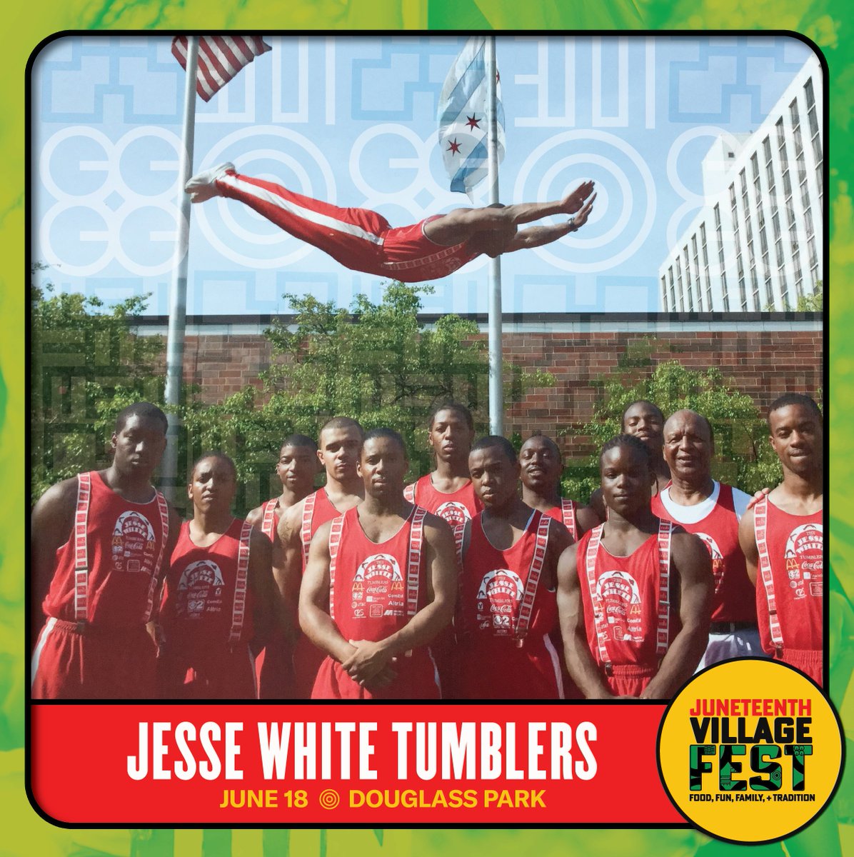 We are excited to welcome @JWTumblers to the SOLD OUT second annual Juneteenth Village Fest in Chicago's Anna & Frederick Douglass Park. 

Learn how you can volunteer: https://t.co/e9gx7jnSxq https://t.co/TIi1vvhiFv