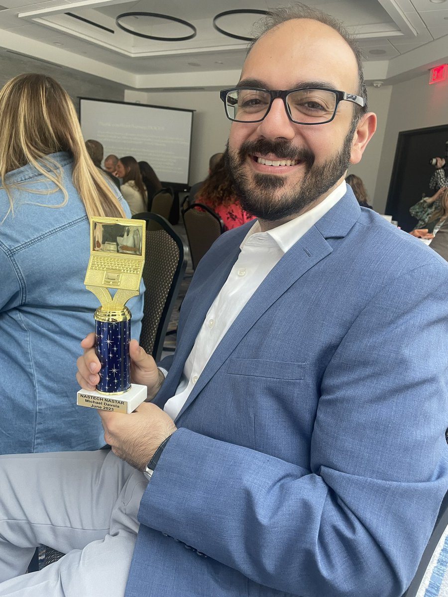 So happy to be celebrating our own GC district NASTAR, <a href="/MrDavolaGCUFSD/">Mr. Davola - GCUFSD</a> at the <a href="/NASTECHTweet/">NASTECH</a> End of Year Luncheon! <a href="/GCPSSupt/">Kusum Sinha GCUFSD</a> <a href="/GCUFSD/">Garden City SD</a>