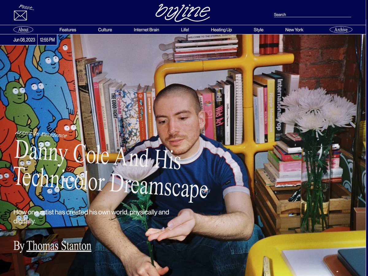 Danny Cole And His Technicolor Dreamscape
a piece I will cherish, out now on Byline

bylinebyline.com/articles/danny…
