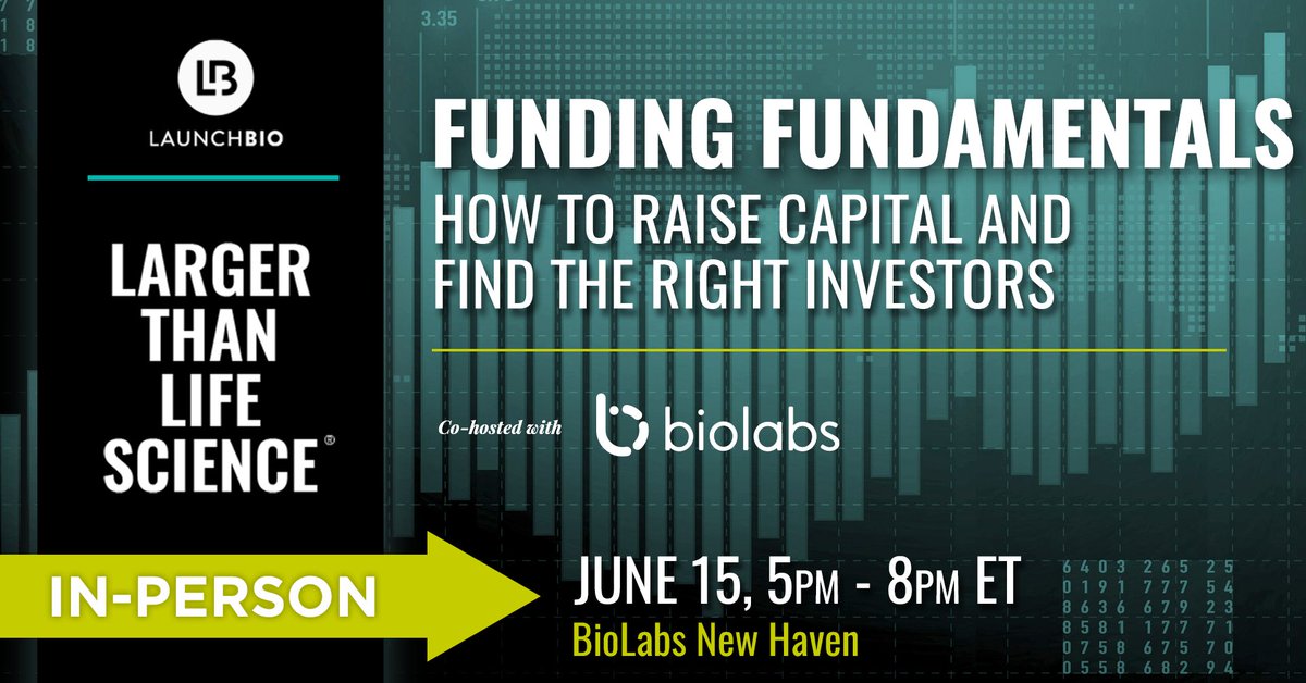 1 week away! Sign up for Funding Fundamental: ow.ly/ia0W50OxhRc Cohosted by @biolabs #launchbio #lifesciences #event #connecticut #biotech #community #connections #education #programming #networking #launchbio #biolabs #fundraising #capital