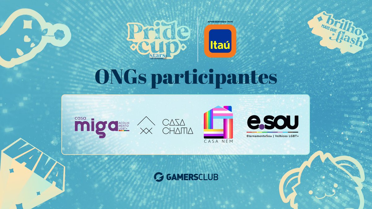 Essa edição da #PrideCupStars by <a href="/itau/">Itaú</a> vai chegar para mudar o game! 

A premiação dessa edição é solidária! Ou seja, vão ser R$ 20 mil doados para ONGs que apoiam a causa LGBTQIAP+ 🏳️‍🌈

Que tal conhece-las? Vem comigo! 🧶