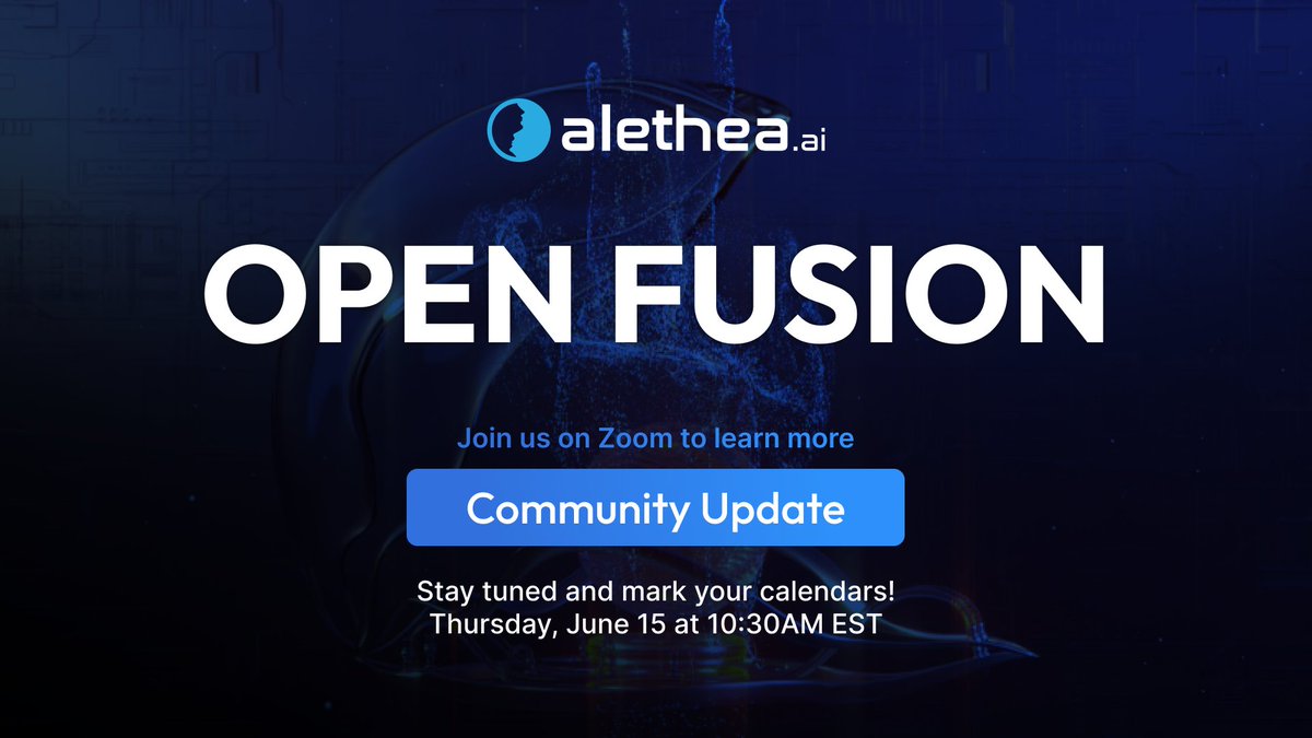 real_alethia's tweet photo. We are excited to announce that we will be enabling Open Fusion for the community!

Open Fusion will allow the creation of iNFTs without the entire NFT Project community being whitelisted.

Join us on June 15th for the special community update for more details! https://t.co/5XtcusZGdu