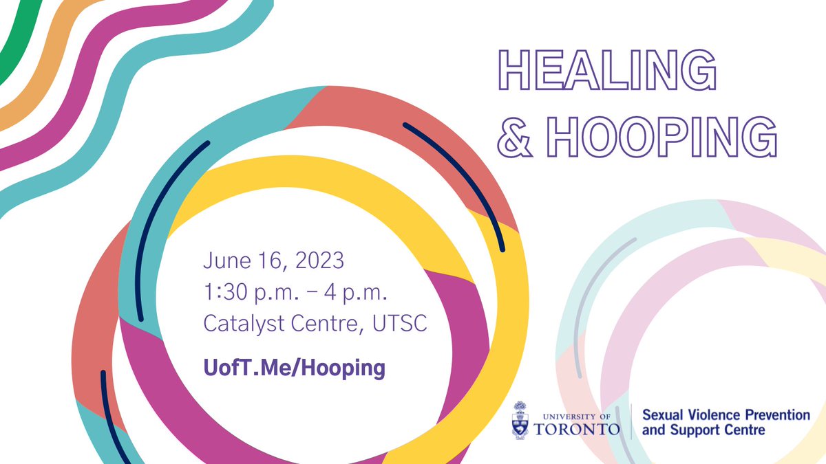 UofTConsent's tweet photo. Join us at #UTSC for healing and hooping during #UofTPride month ☀️🏳️🌈 2SLGBTQ+ students, staff, and faculty (and their allies) are invited to make their OWN hula hoops! Space is limited, register now: https://t.co/vVYQLgeboN @UofTSGDO @UTSC https://t.co/VPiDT3tLpa