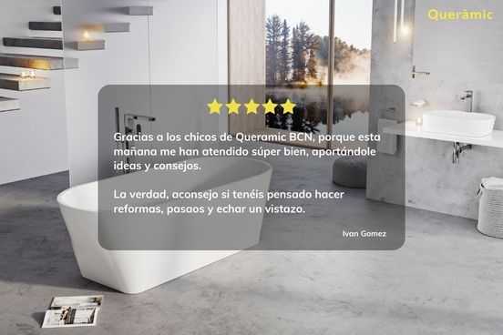 queramic's tweet image. ¡Gracias, Iván! 

Sabemos que las reformas pueden ser agobiantes, pero estamos aquí para ayudarte en cada paso del proceso. 

Nuestro equipo te asesorará con los mejores consejos e ideas.

 ¡Visítanos en nuestras tiendas Queràmic y te recibiremos con los brazos abiertos! 👋😊