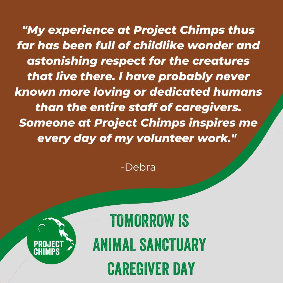 Stay tuned to hear from our inspiring Caregivers tomorrow! @GFASsanctuary #animalsanctuarycaregiverday