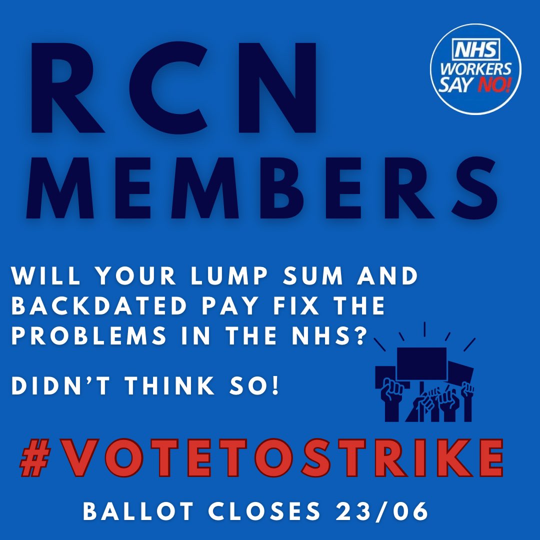 ClaireRNLD's tweet photo. #VoteToStrike #VoteForStrike #VoteStrike #FairPayForNursing https://t.co/mHUIz0mGwK