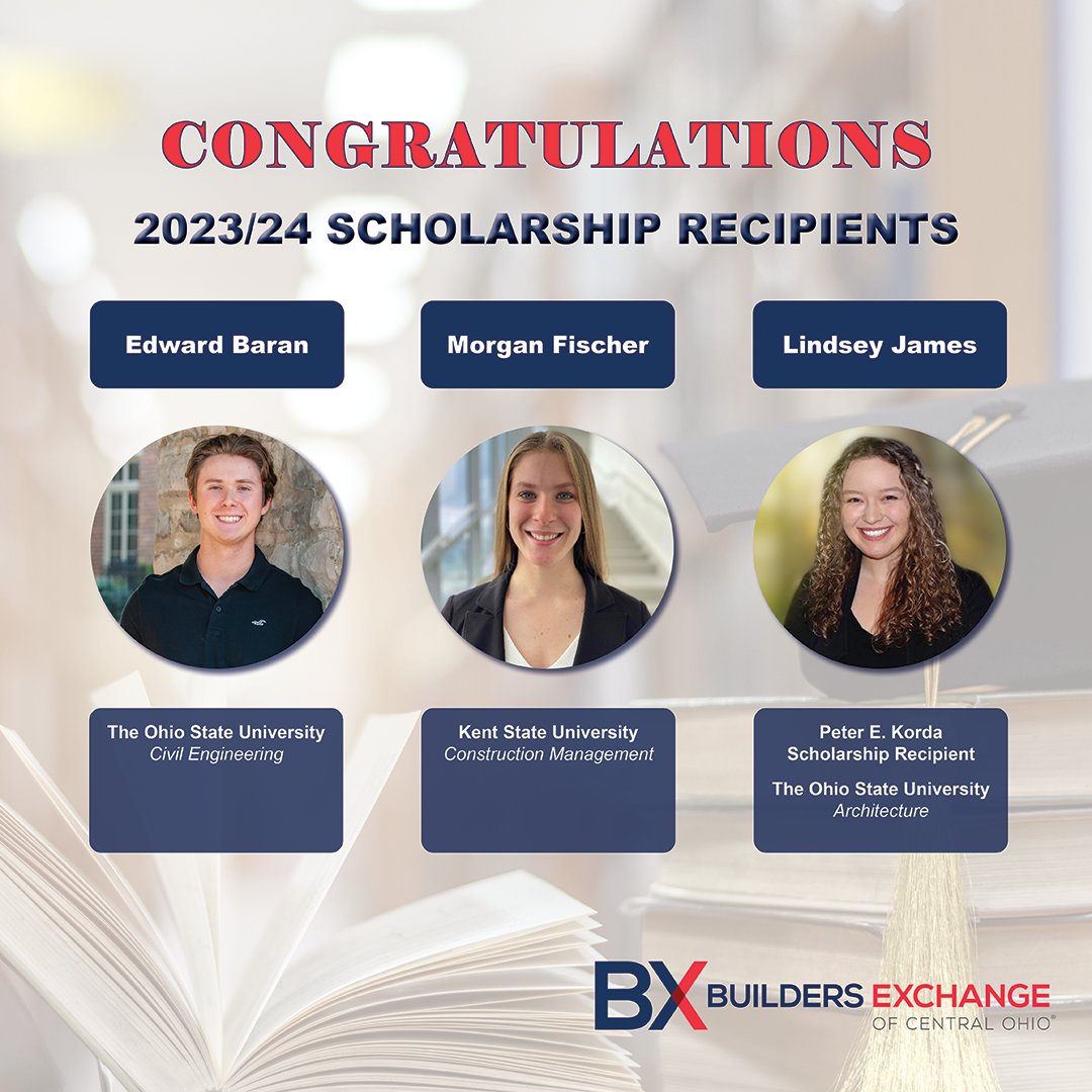 BX SCHOLARSHIPS: A record $152,000 awarded to 54 students for the 2023/24 school year. Learn More: ow.ly/wOgJ50OwSHF
@lindseyjamesarch @theohiostateuniversity @eddie.baran @morgan.fischer @kentstate @ksu_cmgt