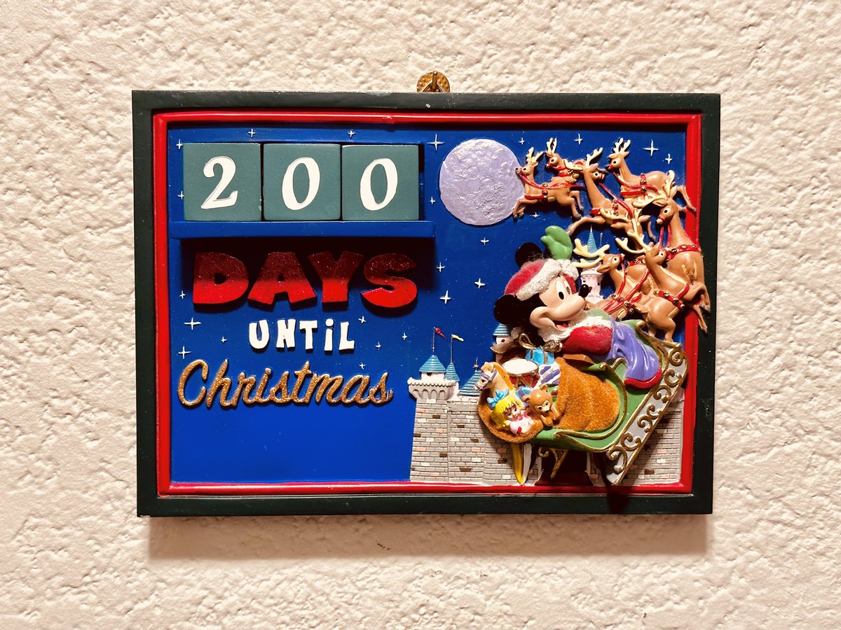 200 days till Christmas…just sayin’. #countdowntochristmas