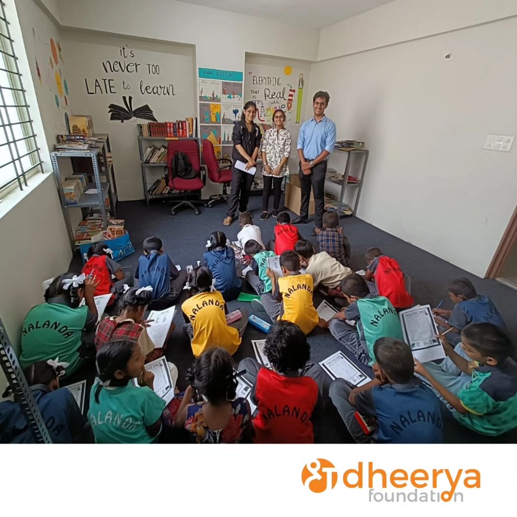Dheerya_F's tweet photo. Project 'BELAKU' is a dheerya initiative to provide library facilities to underserved children✨
Glimpse of our volunteers engaging with the children through story telling sessions and library activities. 
#volunteering #storytelling #ngo #library #education https://t.co/JQ4r99g3kk