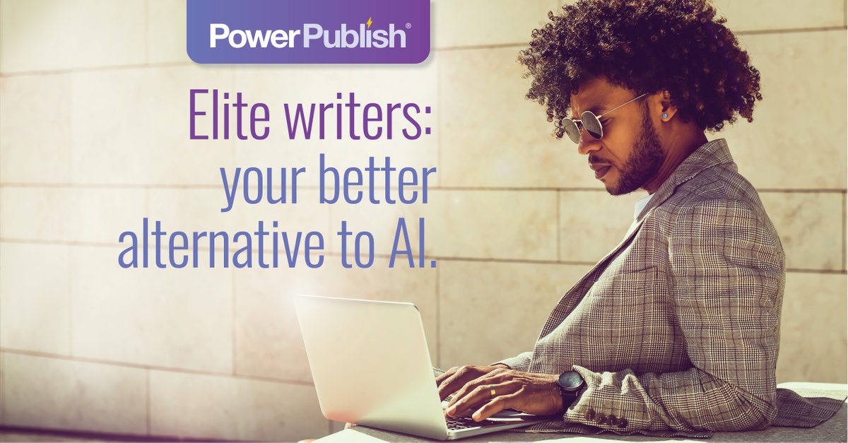 Skip the AI. Choose Elite Writers.

Schedule a 30-minute demo to discover what PowerPublish can do for you - lnkd.in/emy3T2RF

#PowerPublish #HireAWriter #ContentWriters #ProfessionalWriters #FreelanceWriters