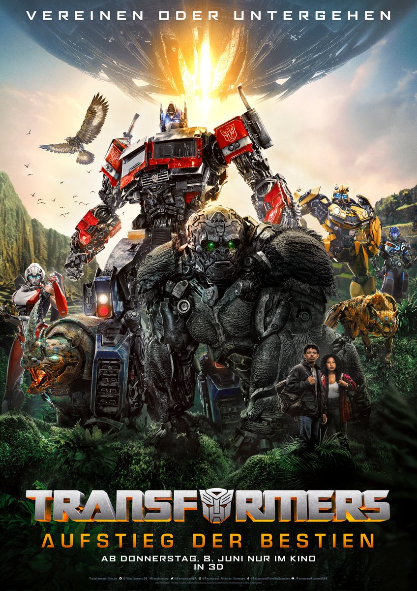 Kinoheld_de's tweet photo. Kämpft Seite an Seite mit Optimus Prime 🤖 und Optimus Primal 🦍

Sichert euch JETZT eure Tickets für das epischste Transformers-Abenteuer ever!

🎬 TRANSFORMERS: AUFSTIEG DER BESTIEN – ab heute in eurem #Lieblingskino.

Tickets bekommt ihr hier: https://t.co/W6XyZmgMem
#Kinoheld https://t.co/govJHszktp