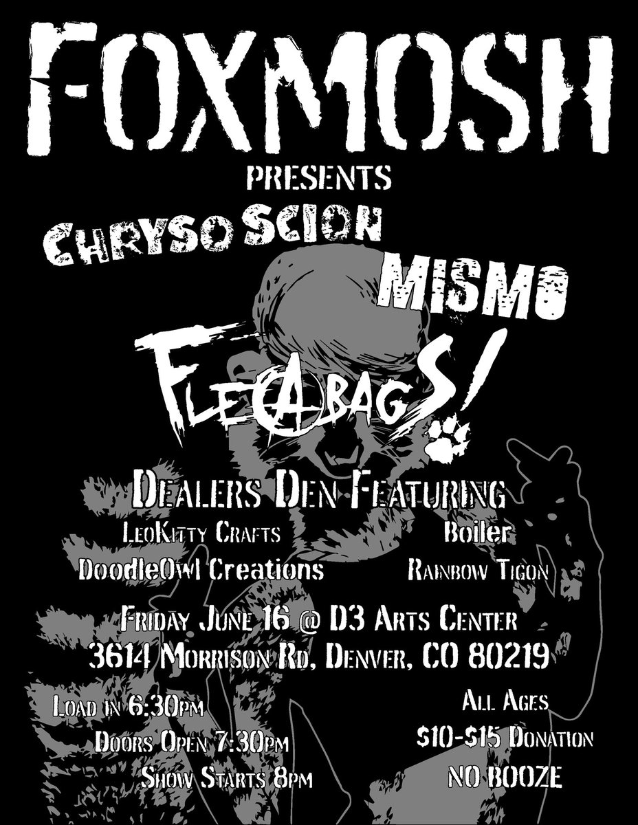 IT'S THAT TIME AGAIN #FurryMusic #DenverLocalMusic #FursuitFriday #DIY #Furry #Denver #LiveMusic