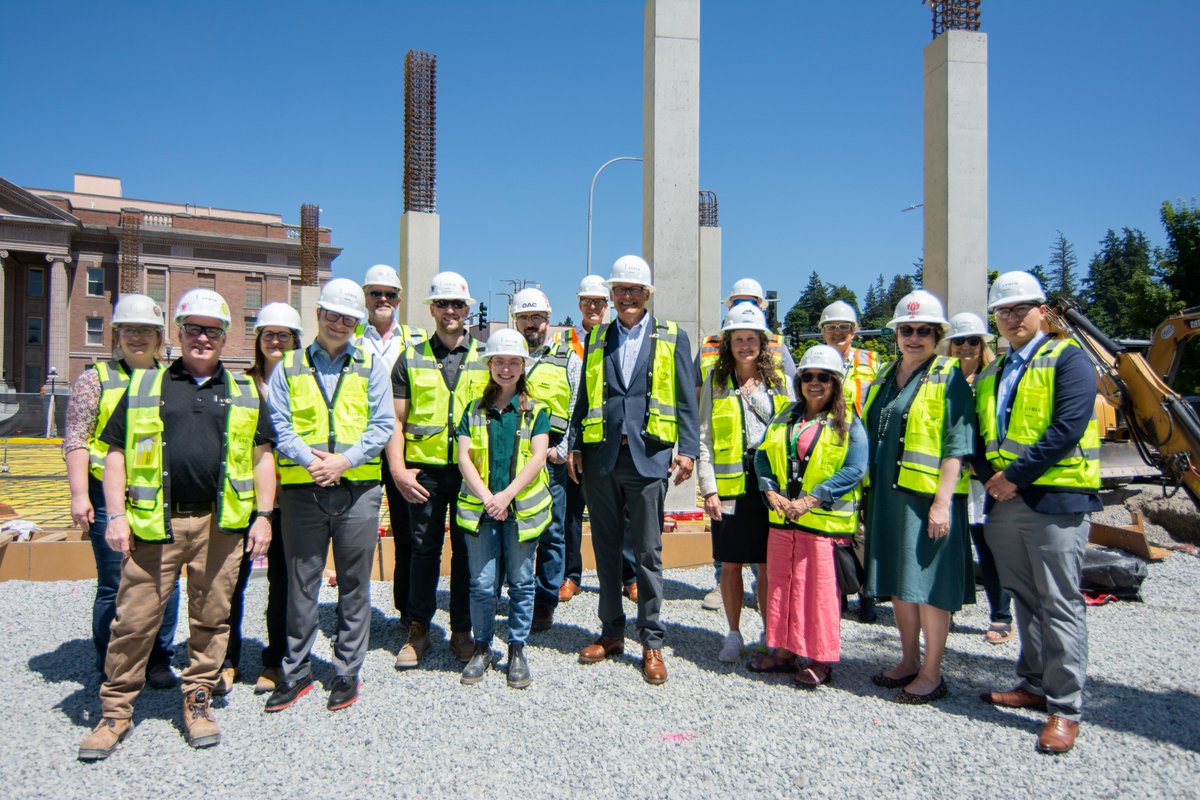 The City of Mount Vernon's Library Commons project continues to make new progress!

We enjoyed a visit from Governor Jay Inslee accompanied by Mayor Jill Boudreau, City staff, and HKP Architects, Lydig, &amp; OAC reps to discuss key sustainability aspects and take a tour of the site!
