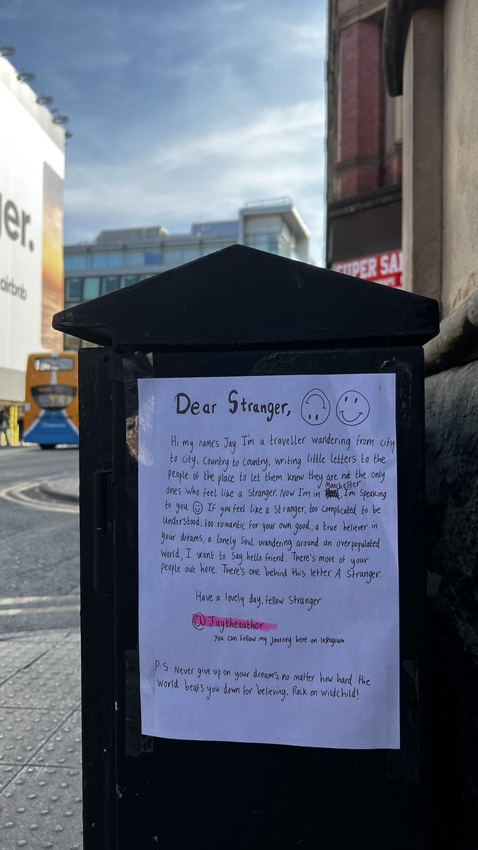 liamhyphen's tweet image. Just seen in Manchester