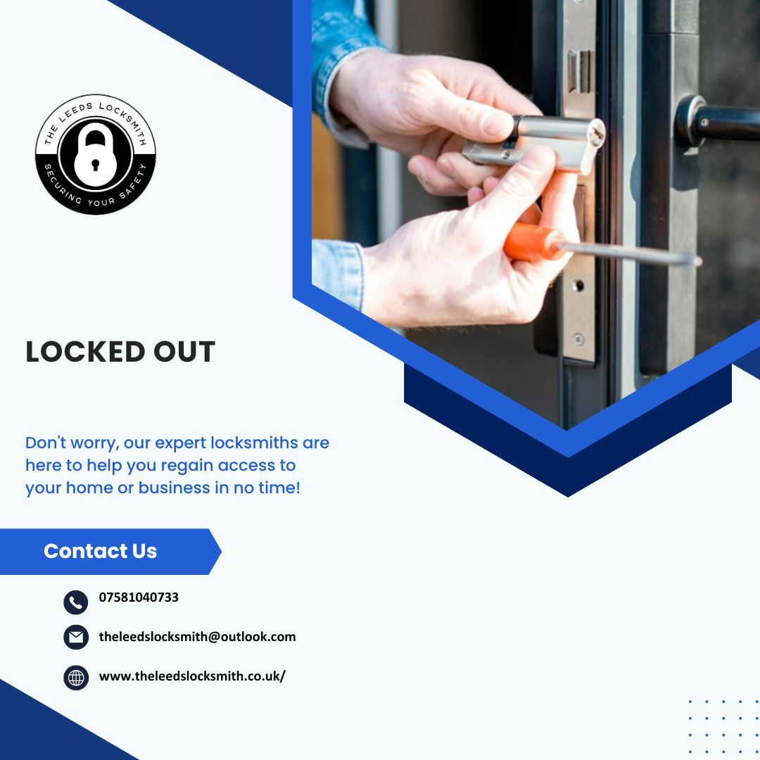 theleedslocksm2's tweet image. Locked Out
🌐theleedslocksmith.co.uk
✉ theleedslocksmith@outlook.com
☎ 07581040733
#DoorLockRepair #WindowLockRepair
#DoorLockProblem #homesecuremost #homesecure
#key #keyrepairs #locksmith #experiencedLocksmith
#cityandguildqualified