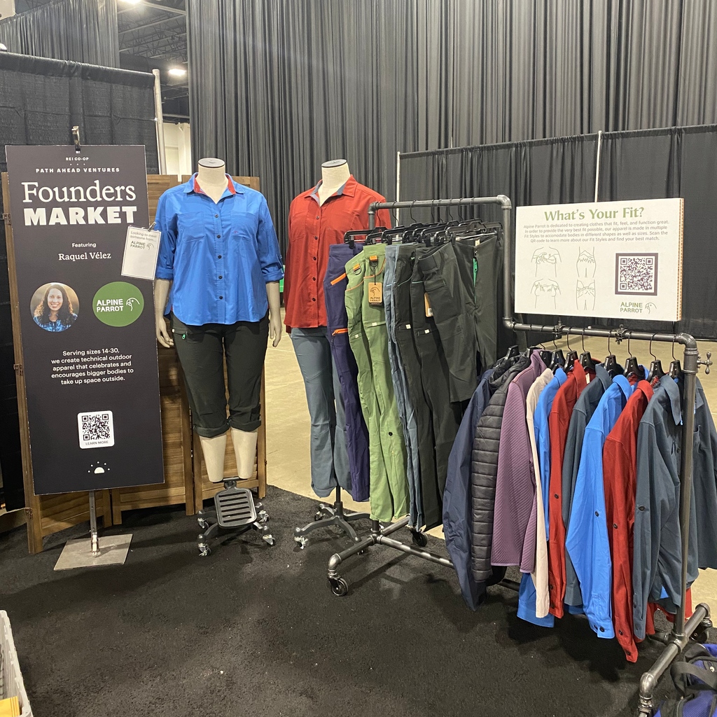 It’s the Big Gear Show!! We’re hanging out at the REI Path Ahead Ventures Booth #504 - talking to retailers for a couple of days before opening up to the public this weekend ☺️

Come say hi, try on some clothes, and check out what we’ve got coming next year! 

#BigGearShow2023
